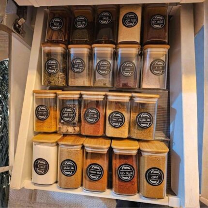 طقم تنظيم البهارات الملكي مكون من 60 قطعة