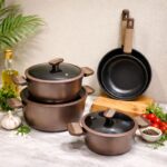 ⁦طقم طناجر 5 قطع MASA B⁩ - الصورة ⁦2⁩