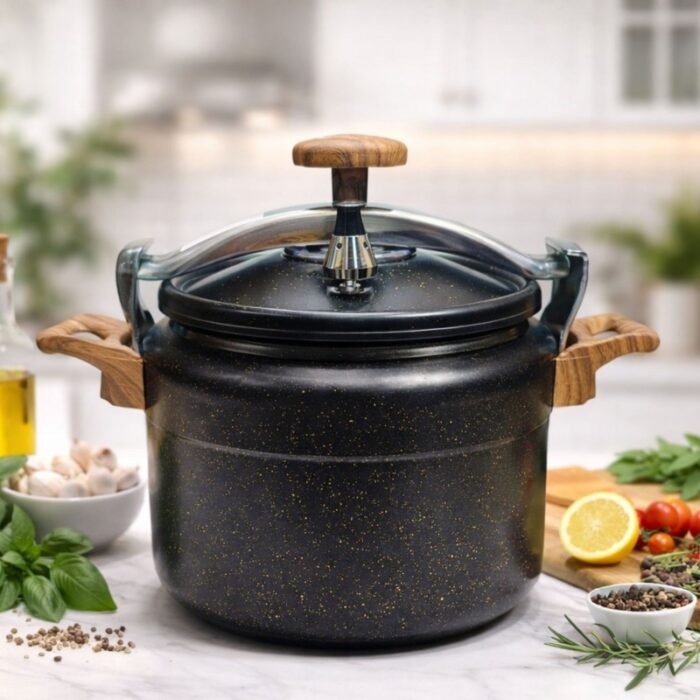 ⁦طنجرة ضغط جرانيت 8 لتر⁩ - الصورة ⁦3⁩