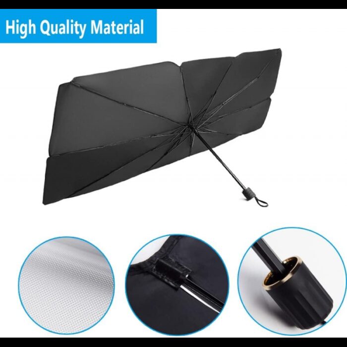 ⁦مظلة حماية للسيارة مقاس 145 سم × 79 سم⁩ - الصورة ⁦2⁩