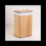 سلة غسيل بامبو مربع 23*16*12