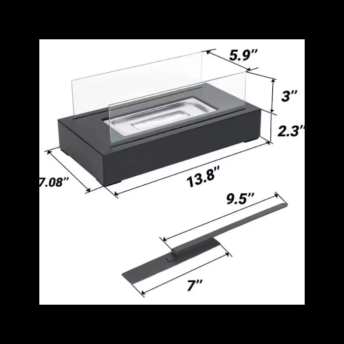 ⁦مدفأة ايثانول ( اسود - ابيض )⁩ - الصورة ⁦6⁩