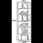 ⁦خزانة منزل زاوية⁩ - الصورة ⁦3⁩