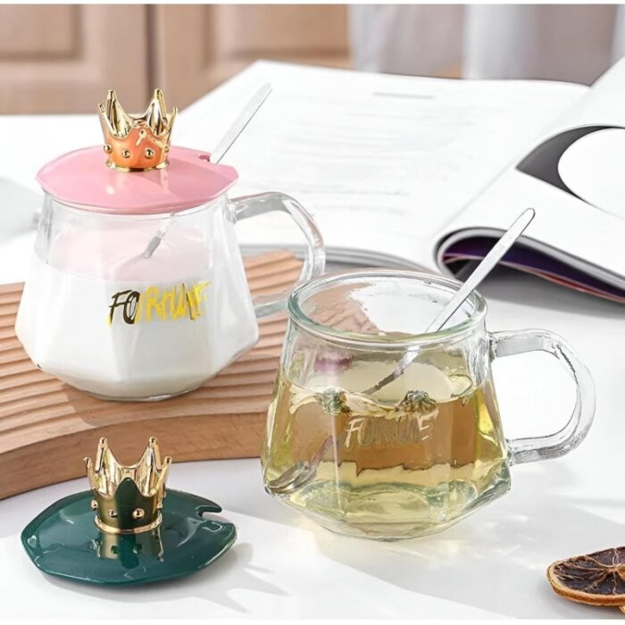 ⁦فنجان تاج مع ملعقة⁩ - الصورة ⁦3⁩