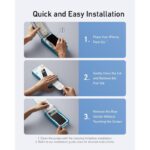 شاشة حماية لهاتف ايفون 16 برو ماكس من الزجاج المقوى عالي الدقة خالي من الفقاعات والغبار من Anker