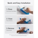 ⁦شاشة حماية لهاتف ايفون 16 برو من الزجاج المقوى عالي الدقة خالي من الفقاعات والغبار من Anker⁩ - الصورة ⁦4⁩