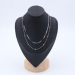 سلسال فضي طبقتين