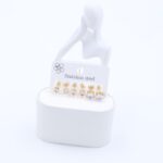 مجموعة مكونة من 3 حلوق شكل دائري كريستال