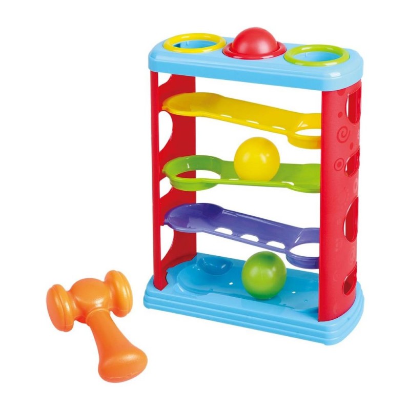 103395236_6970e7ed46543 لعبة مطرقة وكرات الدحرجة للأطفال برج الطرق والتدحرج - الصورة 1