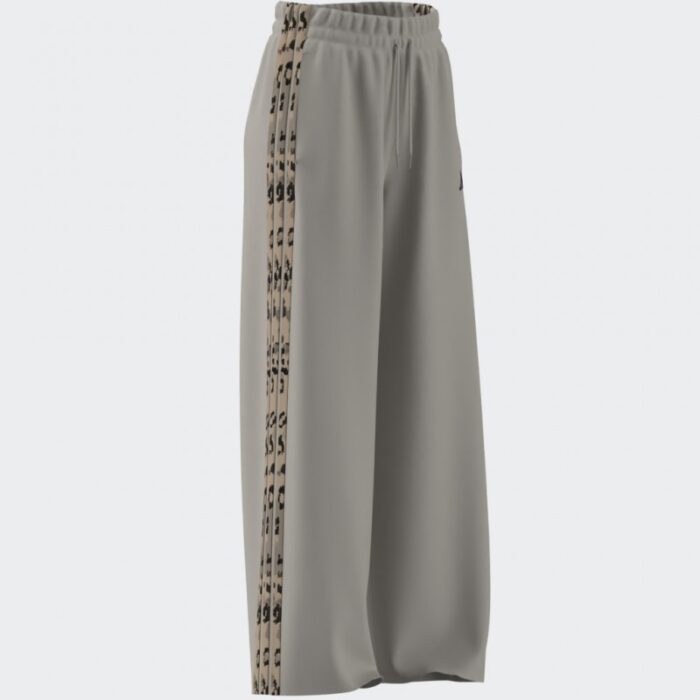 ⁦adidas Womens' Animal Print 3-Stripes Open Hem Pants - Beige⁩ - الصورة ⁦7⁩