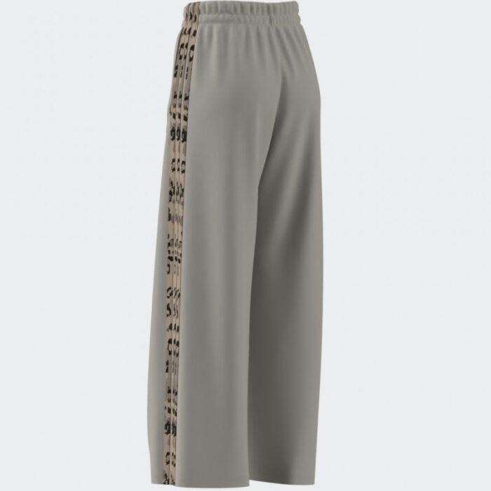 ⁦adidas Womens' Animal Print 3-Stripes Open Hem Pants - Beige⁩ - الصورة ⁦11⁩