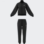 ⁦adidas Womens' Essentials Feel Cozy Track Suit - Black⁩ - الصورة ⁦9⁩