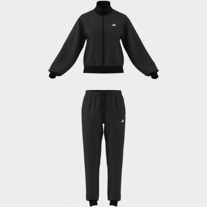 ⁦adidas Womens' Essentials Feel Cozy Track Suit - Black⁩ - الصورة ⁦9⁩