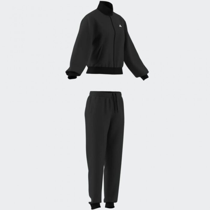 ⁦adidas Womens' Essentials Feel Cozy Track Suit - Black⁩ - الصورة ⁦10⁩