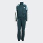 ⁦adidas Womens' Stadium 3-Stripes Track Suit - Aurora Ivy⁩ - الصورة ⁦2⁩