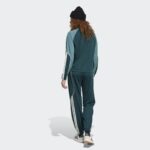 ⁦adidas Womens' Stadium 3-Stripes Track Suit - Aurora Ivy⁩ - الصورة ⁦5⁩