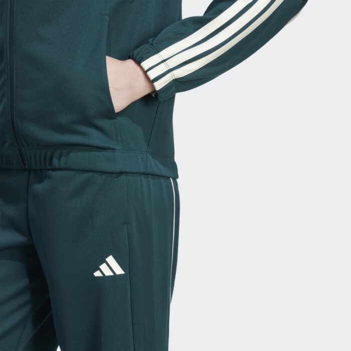⁦adidas Womens' Stadium 3-Stripes Track Suit - Aurora Ivy⁩ - الصورة ⁦7⁩