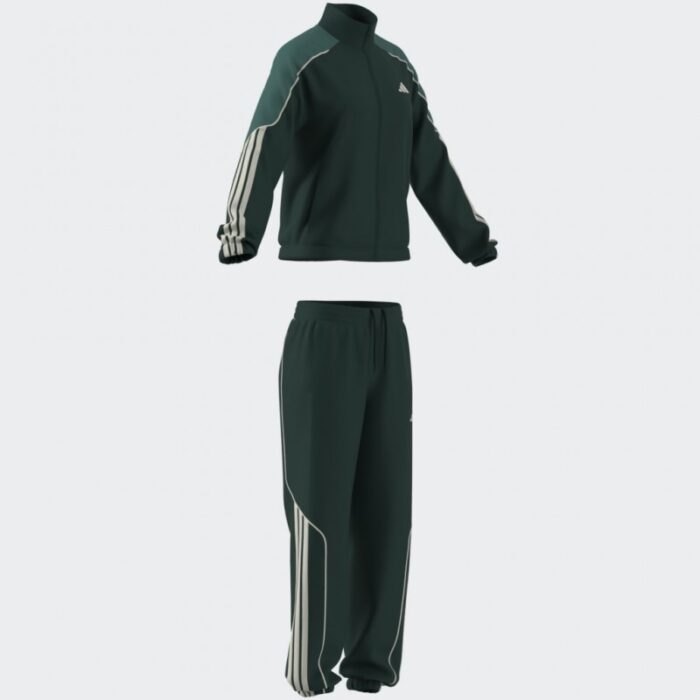 ⁦adidas Womens' Stadium 3-Stripes Track Suit - Aurora Ivy⁩ - الصورة ⁦10⁩
