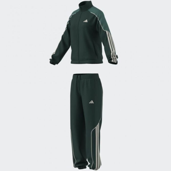 ⁦adidas Womens' Stadium 3-Stripes Track Suit - Aurora Ivy⁩ - الصورة ⁦16⁩