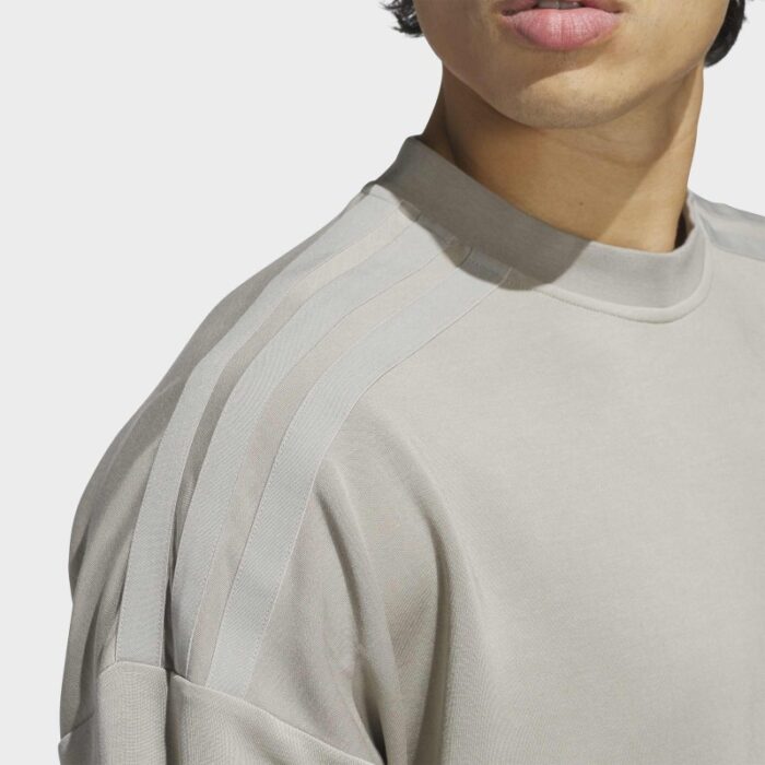⁦adidas Mens' Beyond Modal Pullover Shirt - Beige⁩ - الصورة ⁦7⁩