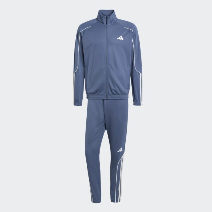 ⁦adidas Mens' Stadium 3-Stripes Track Suit - Blue⁩ - الصورة ⁦2⁩
