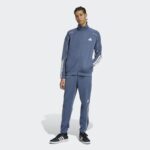 ⁦adidas Mens' Stadium 3-Stripes Track Suit - Blue⁩ - الصورة ⁦4⁩