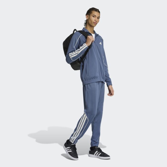 ⁦adidas Mens' Stadium 3-Stripes Track Suit - Blue⁩ - الصورة ⁦6⁩