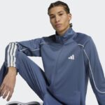 ⁦adidas Mens' Stadium 3-Stripes Track Suit - Blue⁩ - الصورة ⁦7⁩