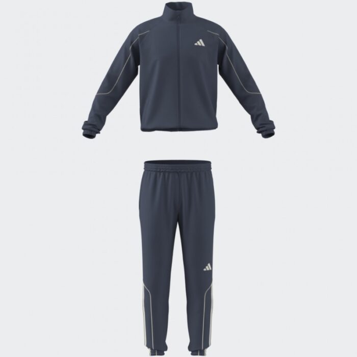⁦adidas Mens' Stadium 3-Stripes Track Suit - Blue⁩ - الصورة ⁦9⁩