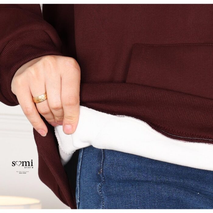 ⁦بلوزة للصبايا لون خمري شتوية من Sami Boutiqe⁩ - الصورة ⁦4⁩