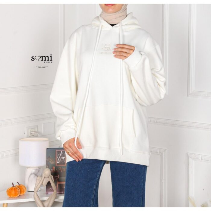 ⁦بلوزة للصبايا لون أبيض شتوية من Sami Boutiqe⁩ - الصورة ⁦2⁩