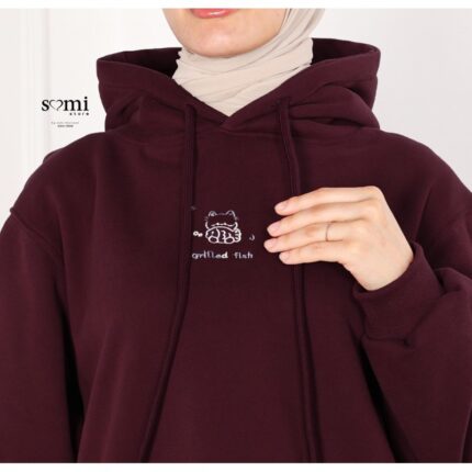 بلوزة للصبايا لون خمري شتوية من Sami Boutiqe