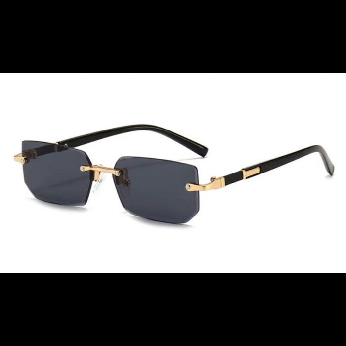 ⁦نظارة عدسات ناعمة اطار اسود وذهبي⁩ - الصورة ⁦6⁩