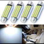 ⁦ضوء سيارة c5w داخلي او للنمرة 18شمعة led 3014 حجم صغير 31سم⁩ - الصورة ⁦2⁩