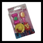 طقم ممحاة للأطفال 4 قطع بأشكال أدوات تجميل