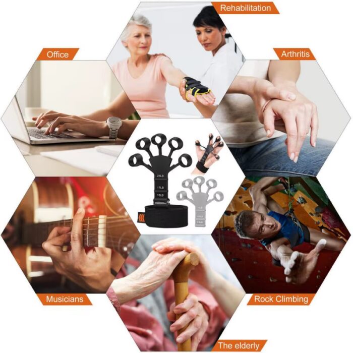 ⁦جلدة تمرين قبضة اليد والاصابع والسواعد علاج طبيعي للضمور والالام⁩ - الصورة ⁦4⁩