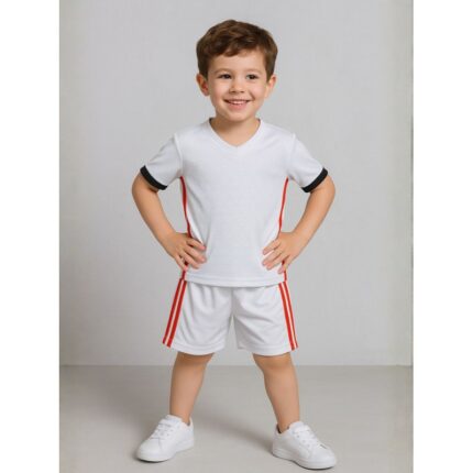 طقم رياضي لون أبيض