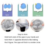 ⁦مظلة كيس قص حلاقة الشعر مصنوعة من مواد مقاومة للماء مثالية للاستخدام المنزلي او في صالونات الحلاقة⁩ - الصورة ⁦3⁩