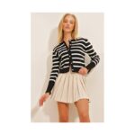 جرزة باللون الاسود والابيض One Size