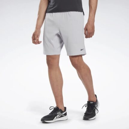 Reebok Mens' Workout Ready Shorts- Silver