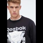 ⁦Reebok Mens' Basketball Sweatshirt - Black⁩ - الصورة ⁦3⁩
