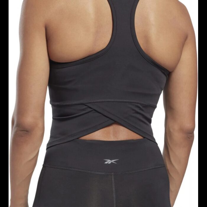⁦Reebok Women's Workout Ready Simple Tank Top -Black⁩ - الصورة ⁦4⁩