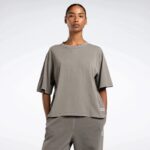 Reebok Women's Classics Natural Dye Boxy Tee- Beige