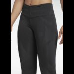 ⁦Reebok Women's Knit FITNESS HR Tight- Black⁩ - الصورة ⁦3⁩