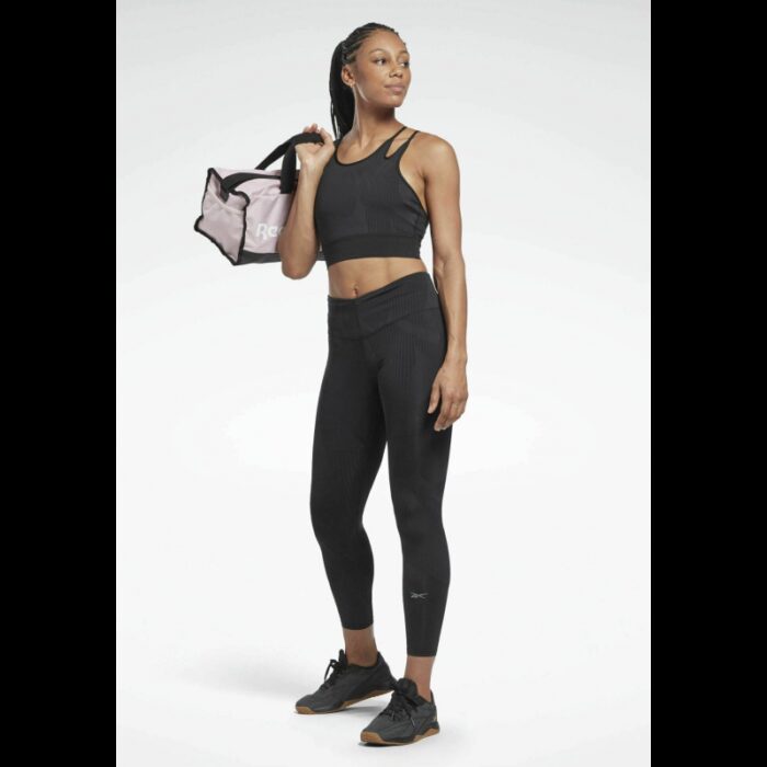 ⁦Reebok Women's Knit FITNESS HR Tight- Black⁩ - الصورة ⁦5⁩