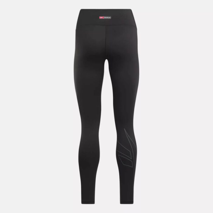 ⁦Reebok Women's Lux Bold Graphic Tight- Black⁩ - الصورة ⁦8⁩