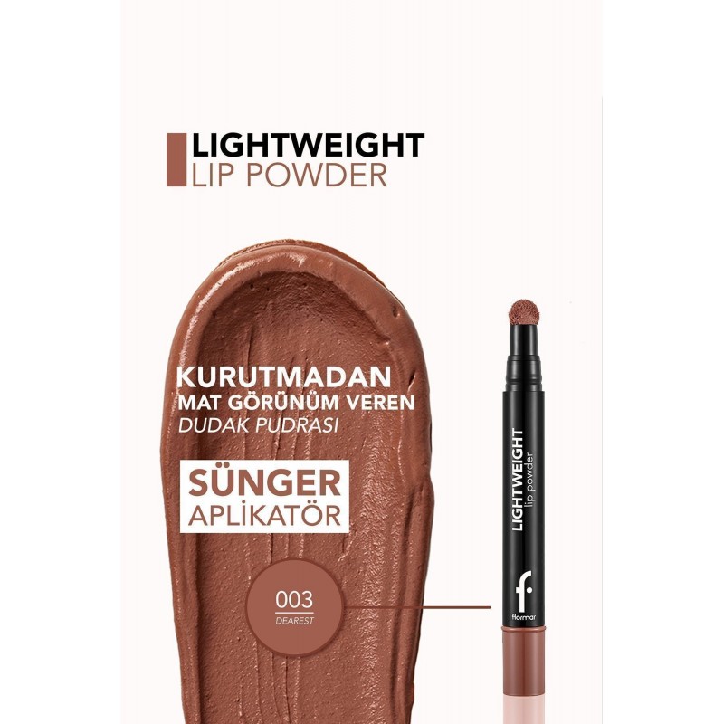 ⁦Lip Powder by Flormar 003 DEAREST أحمر شفاه⁩ - الصورة ⁦1⁩