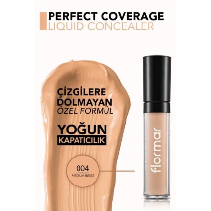 Perfect Coverag 004 MEDIUM BEIGE كونسيلر سائل خفيف الوزن