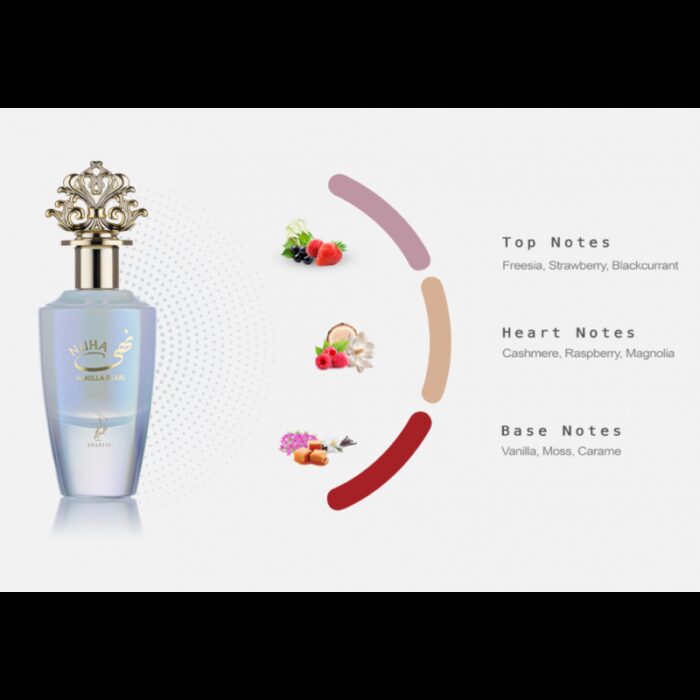 ⁦Nuha Vanilla Pearl EDP By khadlaj For Women 100ML⁩ - الصورة ⁦3⁩