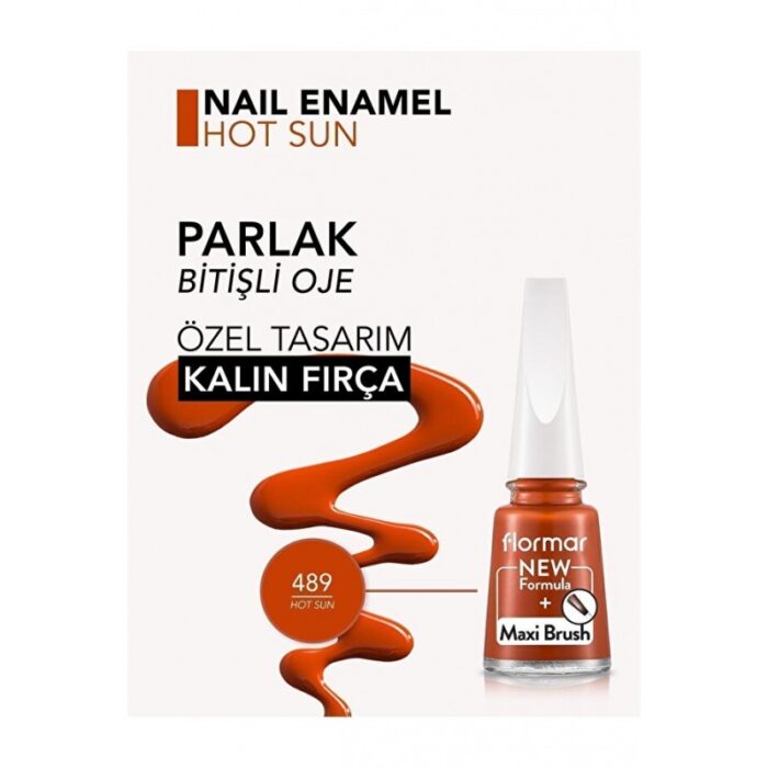 ⁦مناكير فلورمار لون hot sun درجة 489⁩ - الصورة ⁦2⁩